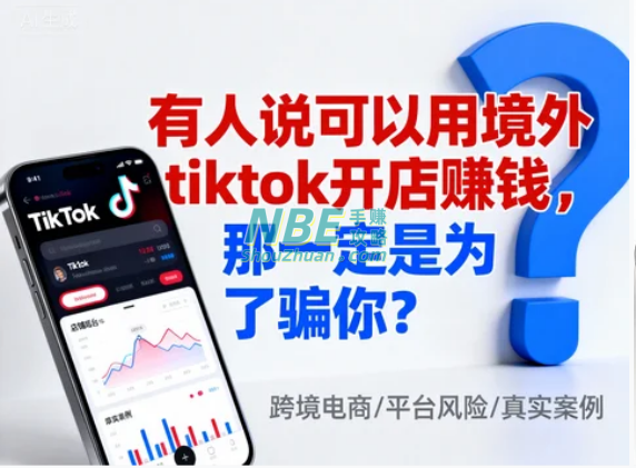 如果有人说可以用境外tiktok开店赚钱，那一定是为了骗你？  第1张