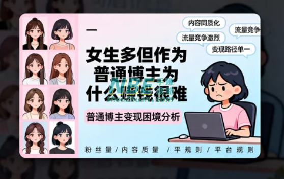 小红书女生多但作为普通博主为什么赚钱很难？  第1张